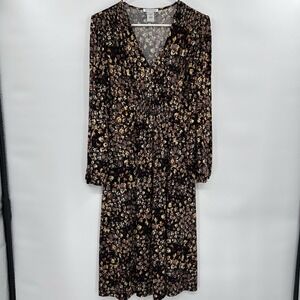 NorthStyle Womens Floral Smocked Dress Size S Stretch‎ Autumnal Prairie Cottage
